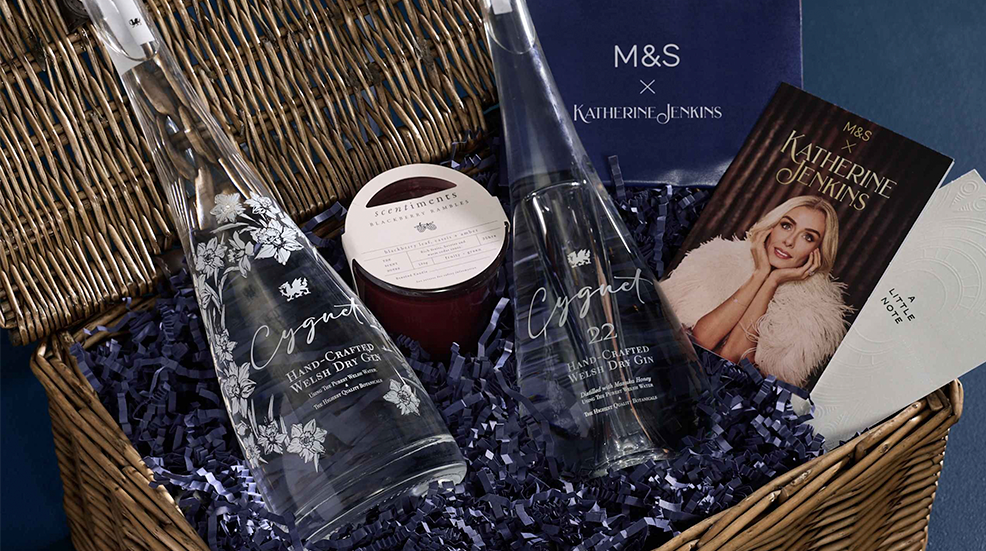 The Katherine Jenkins Cygnet Gin Hamper from Marks and Spencer